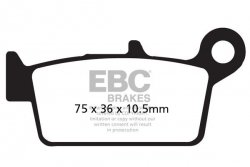 Klocki hamulcowe EBC FA131R (kpl. na 1 tarcze) (odpowiednik PROX 37.207102)