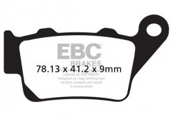 Klocki hamulcowe EBC FA208TT (kpl. na 1 tarcze)