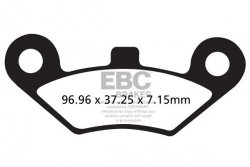 Klocki hamulcowe EBC FA453TT (kpl. na 1 tarcze)