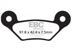 Klocki hamulcowe EBC FA609R (kpl. na 1 tarcze)