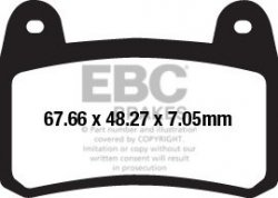 Klocki hamulcowe EBC FA658 (kpl. na 1 tarcze)