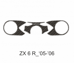 Zabezpieczenie na półkę kierownicy, osłona PPSK11P ONEDESIGN ZX6R 2005-2006