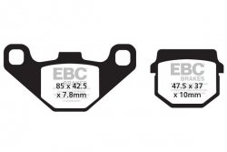 Klocki hamulcowe EBC SFA083/2 skuterowe (kpl. na 1 tarcze)