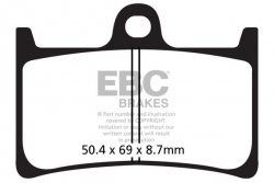 Klocki hamulcowe EBC SFA252 skuterowe (kpl. na 1 tarcze)