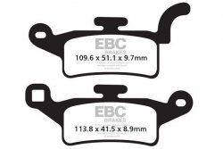 Klocki hamulcowe EBC SFAC492 skuterowe karbonowe (kpl. na 1 tarcze)
