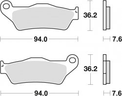 Brenta klocki hamulcowe tył Moto Guzzi Breva 1200 (08-11)