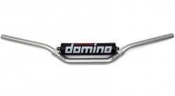 DOMINO KIEROWNICA ALUMINIOWA (ERGAL 7075) FATBAR 28MM WYSOKA Z POPRZECZKĄ KOLOR SREBRNY