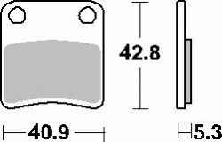 SBS PROMOCJA KLOCKI HAMULCOWE KH257/2 STREET STANDART CERAMIC KOLOR CZARNY