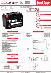BS AKUMULATOR BT12A (FA) (YT12A-BS, YT12A) 152X88X106 12V 10AH BEZOBSŁUGOWY - ZALANY (175A) (4)
