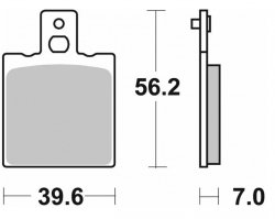 SBS KLOCKI HAMULCOWE NOWOŚĆ KH047 / KH47 OFF-ROAD SINTER KOLOR ZŁOTY