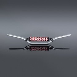 RENTHAL KIEROWNICA 7/8 CALA (22MM) MX HANDLEBAR SILVER ENDURO HIGH PADDED KOLOR SREBRNY Z GĄBKĄ