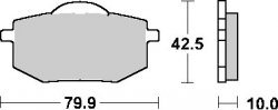 SBS PROMOCJA KLOCKI HAMULCOWE KH136 STREET STANDART CERAMIC KOLOR CZARNY