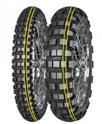 MITAS OPONA 130/80B17 ENDURO TRAIL XT+ DAKAR (PODWÓJNY ŻÓŁTY PASEK) 65R TL/TT M+S TYŁ DOT 20-44/2024 (460110) (ZAMIENNIK:7000048