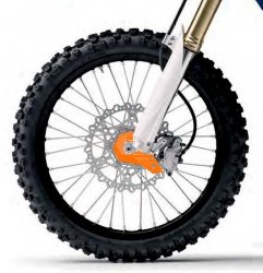 POLISPORT OSŁONA DOLNEJ CZĘŚCI AMORTYZATORA PRZÓD (Z ZESTAWEM MONTAŻOWYM) HUSQVARNA TC/FC/TE/FE 15-24; KTM SX/SX-F/EXC/EXC-F 15-
