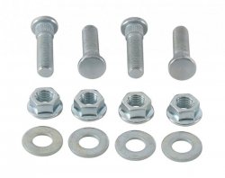 ALL BALLS SZPILKI PODKŁADKI I NAKRĘTKI KOŁA PRZEDNIEGO / TYLNEGO M10 X GWINT CALOWY 24G 3/16 POLARIS RANGER 325/500/570/70