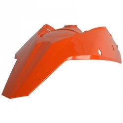 POLISPORT BŁOTNIK TYŁ KTM SX 125/250 07-10; EXC 125/200/250/300 08-11 KOLOR POMARAŃCZOWY (Z MOCOWANIEM LAMPY)