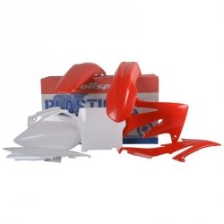 POLISPORT WYPRZEDAŻ KOMPLET PLASTIKÓW HONDA CRF 450R 05-06 KOLOR CZERWONO BIAŁY OEM