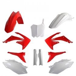 POLISPORT KOMPLET PLASTIKÓW (FULL KIT) HONDA CRF 250R 10; CRF 450R 09-10 W ZESTAWIE TABLICA PRZEDNIA (8656700001) I OSŁONY AMORT