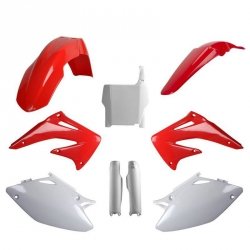 POLISPORT KOMPLET PLASTIKÓW (FULL KIT) HONDA CRF 450R 04 W ZESTAWIE TABLICA PRZEDNIA (8661900001) I OSŁONY AMORTYZARORÓW (835170