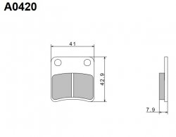 NISSIN 2024/10 KLOCKI HAMULCOWE KH257 PREMIUM SEMI-METALLIC (SPIEK METALICZNY) (ECE R90) (MADE IN JAPAN) (2P-246NS)