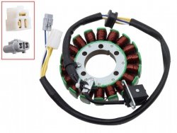 BRONCO 2024/10 UZWOJENIE ALTERNATORA STATOR SUZUKI LT-R 450 / Z 06-09 (OEM: 32101-45G10; 32101-45G00; 32101-45G11)