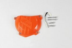 UFO OSŁONA POKRYWY SPRZĘGŁA KTM SXF 250-350 16-21, EXC 250-350 16-21, KOLOR POMARAŃCZOWY
