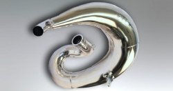 DEP PIPES PROMOCJA ARMOURED DYFUZOR/KOMORA/TUBA REZONANSOWA NIKLOWANA (FRONT EXHAUST PIPE NICKEL): KTM EXC 250/300 17-19, TPI 18