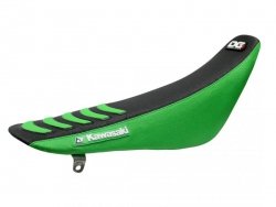 BLACKBIRD POKROWIEC / POSZYCIE NA SIEDZENIE KAWASAKI KX 125-250 03-08 DOUBLE GRIP KOLOR ZIELONY CZARNY