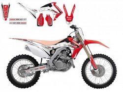 BLACKBIRD KOMPLET NAKLEJEK (OKLEIN) HONDA CRF 250R 14-17, CRF 450R 13-16 LINEAR