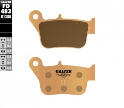 GALFER KLOCKI HAMULCOWE KH628 SPIEK METALICZNY (ZŁOTE) SKUTER SYM (TYŁ) MAX 400 11- , 600 15-
