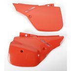 UFO BOCZKI TYLNE HONDA CR 125/500 89-90, CR 250 88-89 KOLOR CZERWONY (UFO RED)