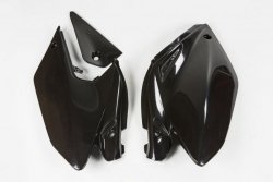 UFO BOCZKI TYLNE HONDA CRF 250X 04-17, KOLOR CZARNY