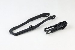 UFO KOMPLET ŚLIZG + PROWADNICA ŁAŃCUCHA HONDA CRF 450R/RX 19-20, KOLOR CZARNY