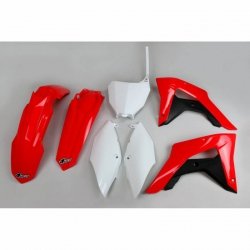 UFO KOMPLET PLASTIKÓW HONDA CRF 250RX 19-21, CRF 450RX 17-20, KOLOR OEM (CZERWONY/BIAŁY) (HO120E999)