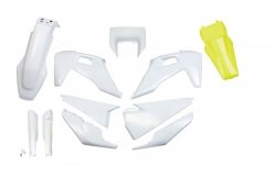 UFO KOMPLET PLASTIKÓW (FULL KIT) Z OSŁONAMI TELESKOPÓW (AMORTYZATORÓW) HUSQVARNA TX / TE 125 / 150 / 250 / 300 20-22, FE 250 / 3