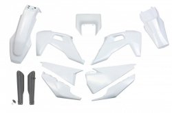 UFO KOMPLET PLASTIKÓW (FULL KIT) Z OSŁONAMI TELESKOPÓW (AMORTYZATORÓW) HUSQVARNA TE 150 / 250 / 300 20-23, FE 250 / 350 / 450 / 