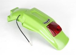 UFO BŁOTNIK TYŁ KAWASAKI KXF 250/450 06-08 Z LAMPKĄ KOLOR ZIELONY ( ENDURO Z LAMPKĄ LED )