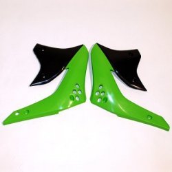 UFO OSŁONY CHŁODNICY KAWASAKI KXF 450 07 KOLOR ZIELONY/CZARNY