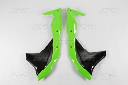 UFO OSŁONY CHŁODNICY KAWASAKI KXF 250 17-20 KOLOR OEM 17-18 I 20 (ZIELONY/CZARNY)