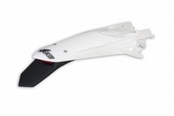 UFO BŁOTNIK TYŁ KTM EXC 125 20-21, EXC/EXCF(EXC-F) 150/250/300/350/450/500 TPI 20-2023 KOLOR BIAŁY ( ENDURO Z LAMPKĄ LED )