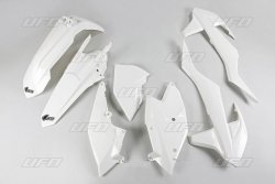 UFO KOMPLET PLASTIKÓW KTM EXC/EXC-F TPI 17-19, KOLOR BIAŁY (KT518E047)