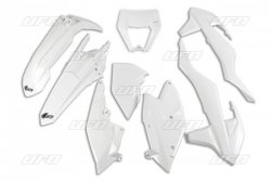 UFO KOMPLET PLASTIKÓW KTM EXC/EXC-F TPI 17-19 Z OSŁONĄ LAMPY KOLOR BIAŁY (KT523E047)