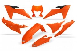 UFO KOMPLET PLASTIKÓW KTM EXC 150 / 250 / 300 TBI 24-25, EXC-F 250 / 350 / 450 / 500 24-25 KOLOR OEM 25 ( POMARAŃCZOWY )