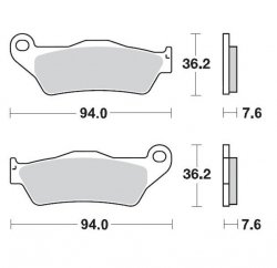 MOTO-MASTER KLOCKI HAMULCOWE KH181 SINTER METAL OEM: 11 (SINTERPRO RACING) KTM: 125-200-250-300-350-360-380-440-500, WSZYSTKIE S