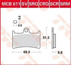 TRW ZF KLOCKI HAMULCOWE KH252 KH380 SINTER STREET YAMAHA FZ6 07-10, FZS 600 98-01, MT-07 14-17, TRACER 700 16-, FZ8 10-16, MT-09