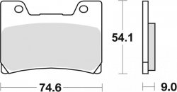 TRW ZF KLOCKI HAMULCOWE KH160 ORGANIC YAMAHA FZR 600 90-95, TDM 850 96-01, FZR 1000 89-90, V-MAX 1200 96-02, PRZÓD (PROMOCJA)