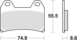 TRW ZF KLOCKI HAMULCOWE KH244 ORGANIC APRILIA PEGASO 650 05-10, BMW F 800 GT /R / S / ST 08-16, KTM 790 ADV 19-, 1090 ADV 17-, S
