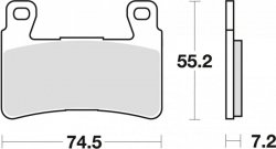 TRW ZF KLOCKI HAMULCOWE KH265 KH296 ORGANIC HONDA CB 1300 F 03-04, HYOSUNG GT 650 09-17, PRZÓD (PROMOCJA)
