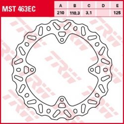 TRW ZF TARCZA HAMULCOWA TYŁ KTM SX 85 11-, FREERIDE 250 14-, FREERIDE 350 12-17