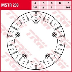 TRW ZF TARCZA HAMULCOWA PRZÓD BMW R 850C/GS/R 05-01, R 1150GS/ADV 99-05, R 1200 HP2 04-06 (305X181X5MM)